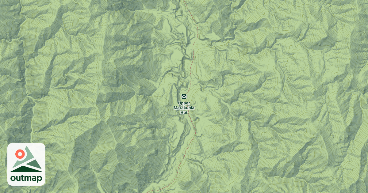 Map of Upper Matakuhia Hut