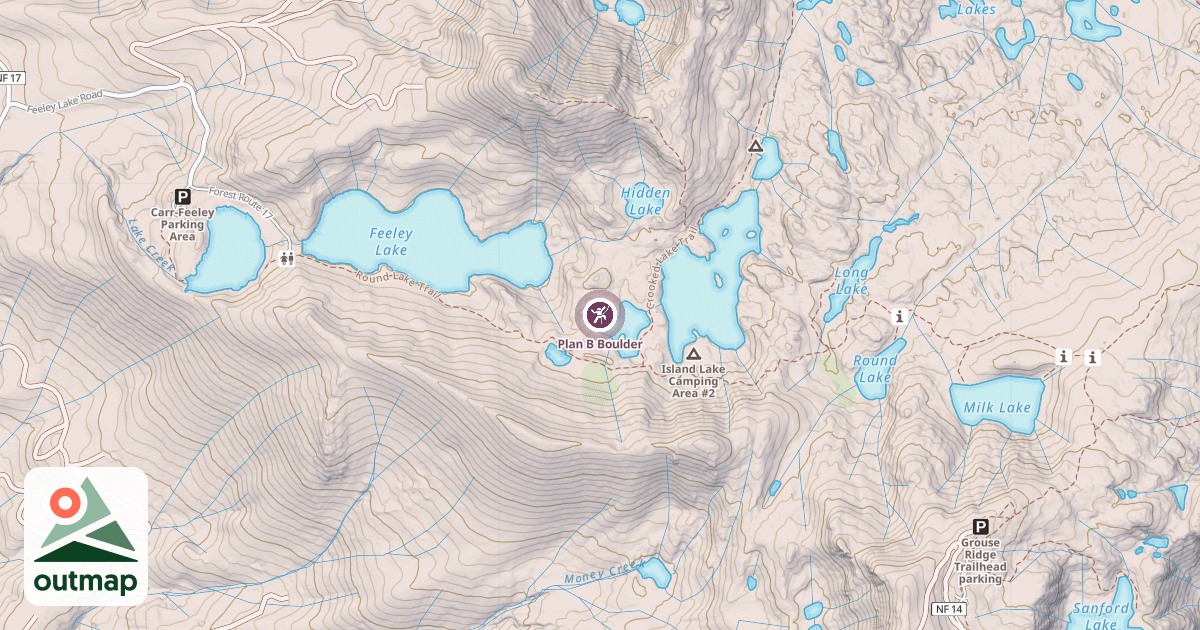 Map of Plan B Boulder