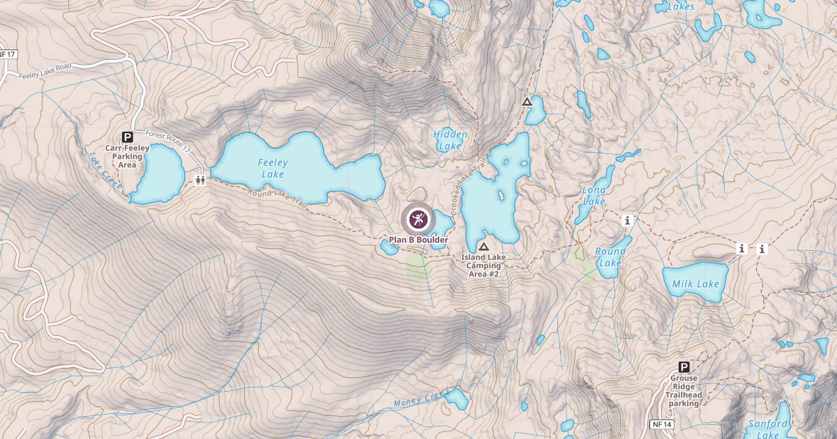Map preview of Plan B Boulder