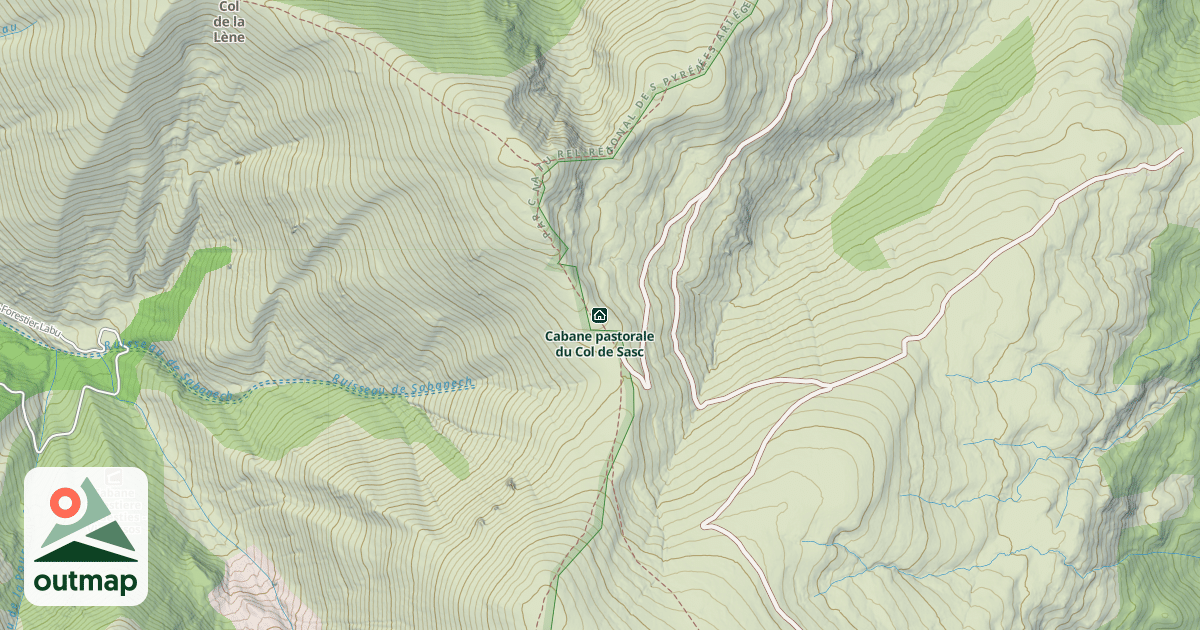 Map of Cabane pastorale du Col de Sasc
