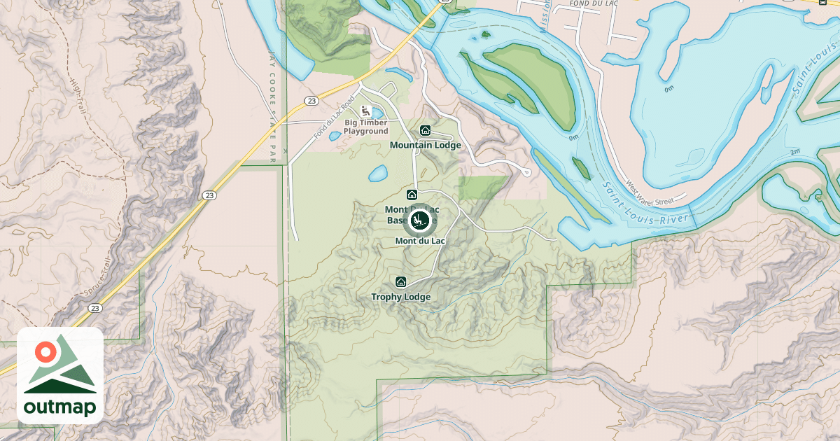 Map of Mont du Lac
