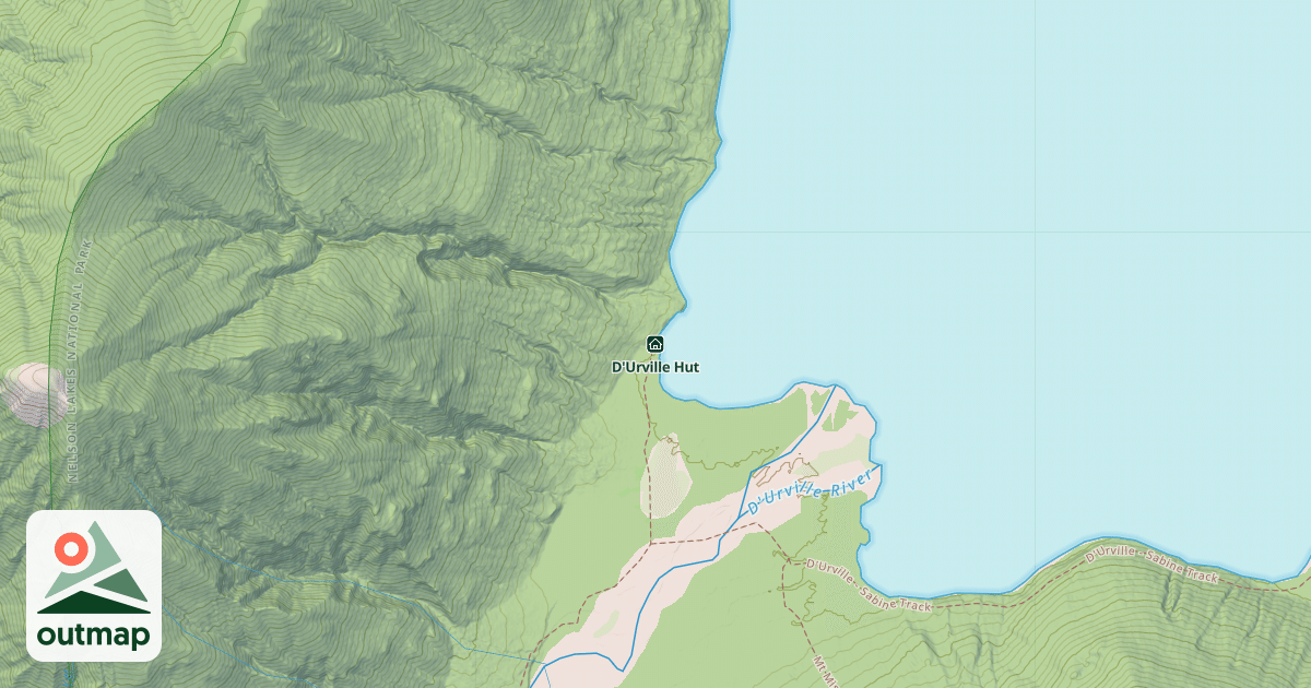 Map of D'Urville Hut