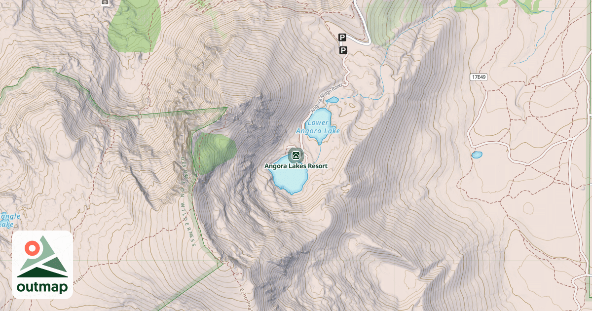 Map of Angora Lakes Resort