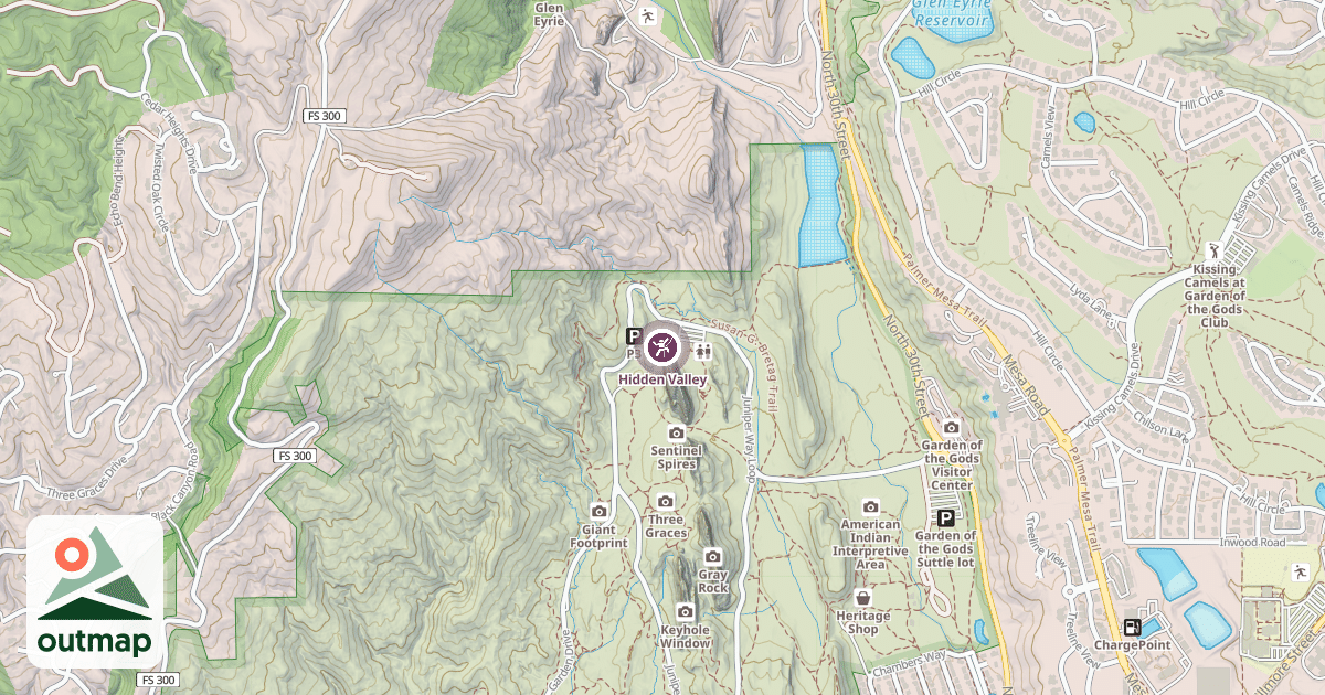 Map of Hidden Valley