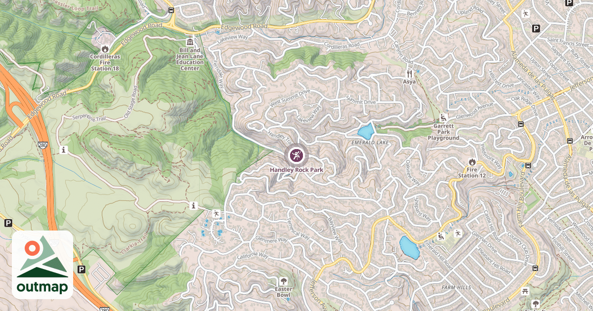 Map of Handley Rock Park