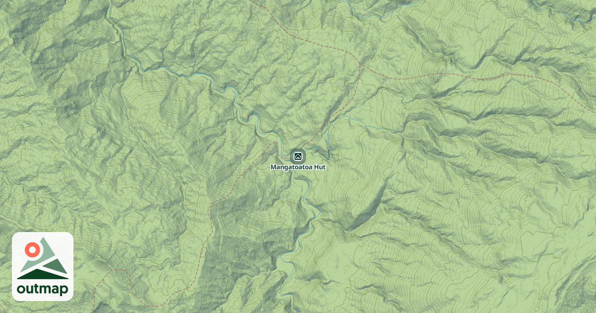 Map of Mangatoatoa Hut