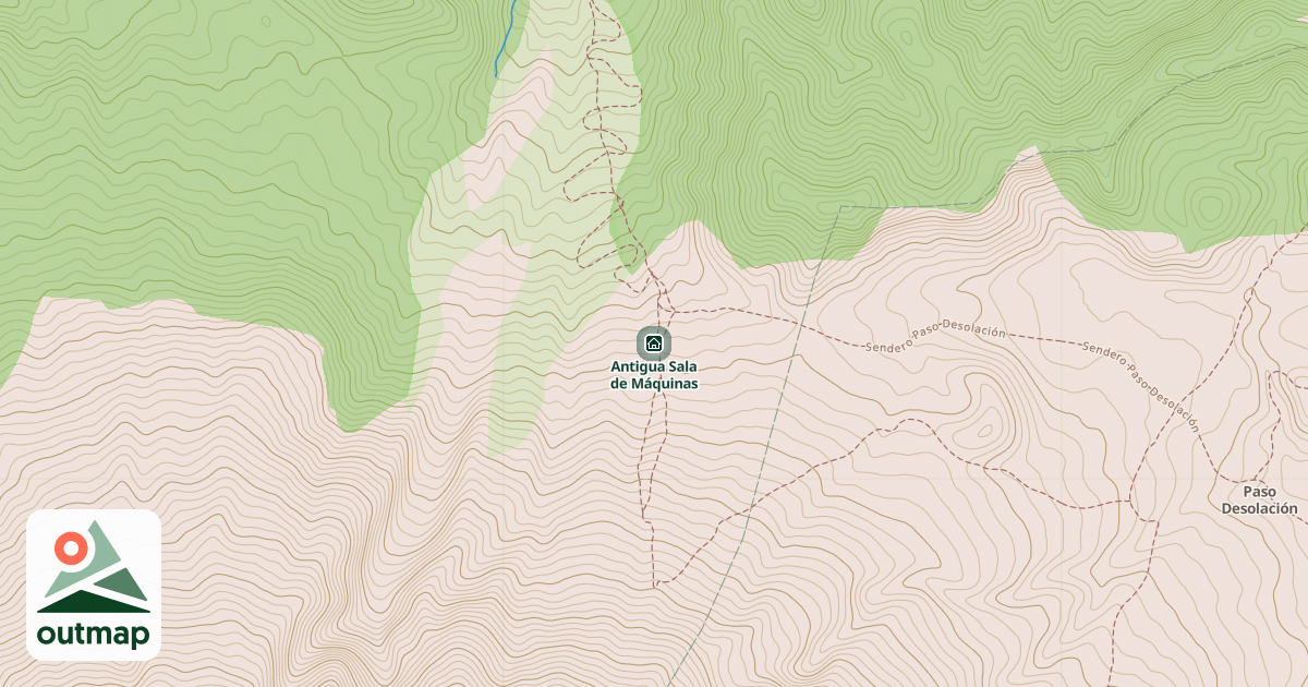Map of Antigua Sala de Máquinas