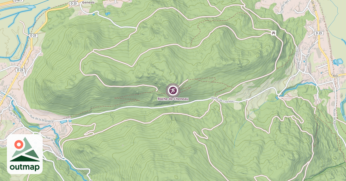 Map of Roche de Cheneau