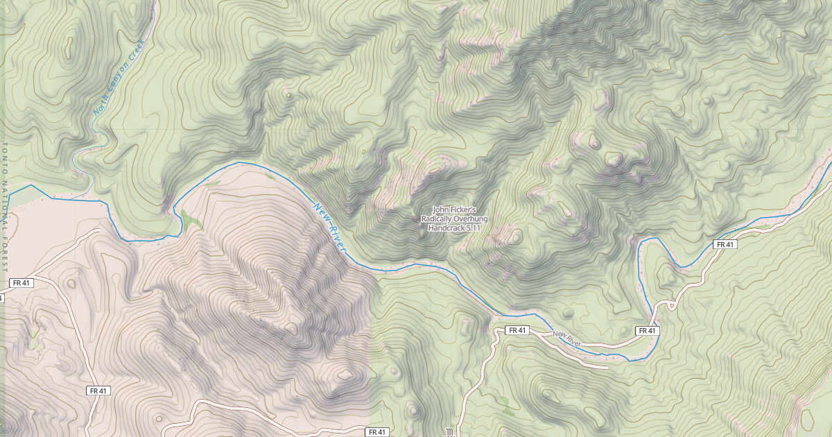 Map preview of John Ficker's Radically Overhung Handcrack