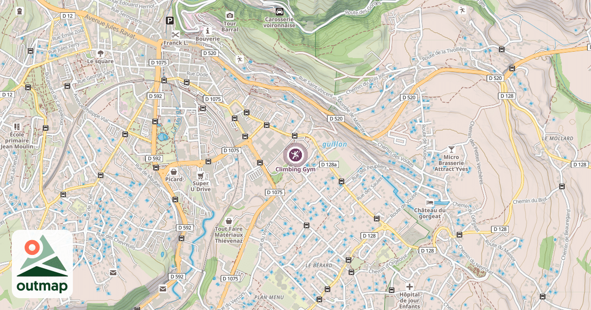 Map of Climbing Gym
