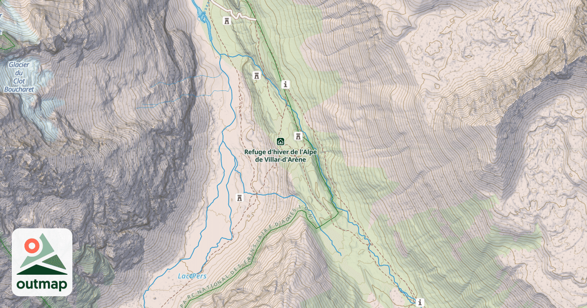Map of Chalet-Refuge de Chamoissière