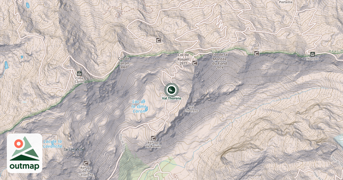 Map of Val Thorens