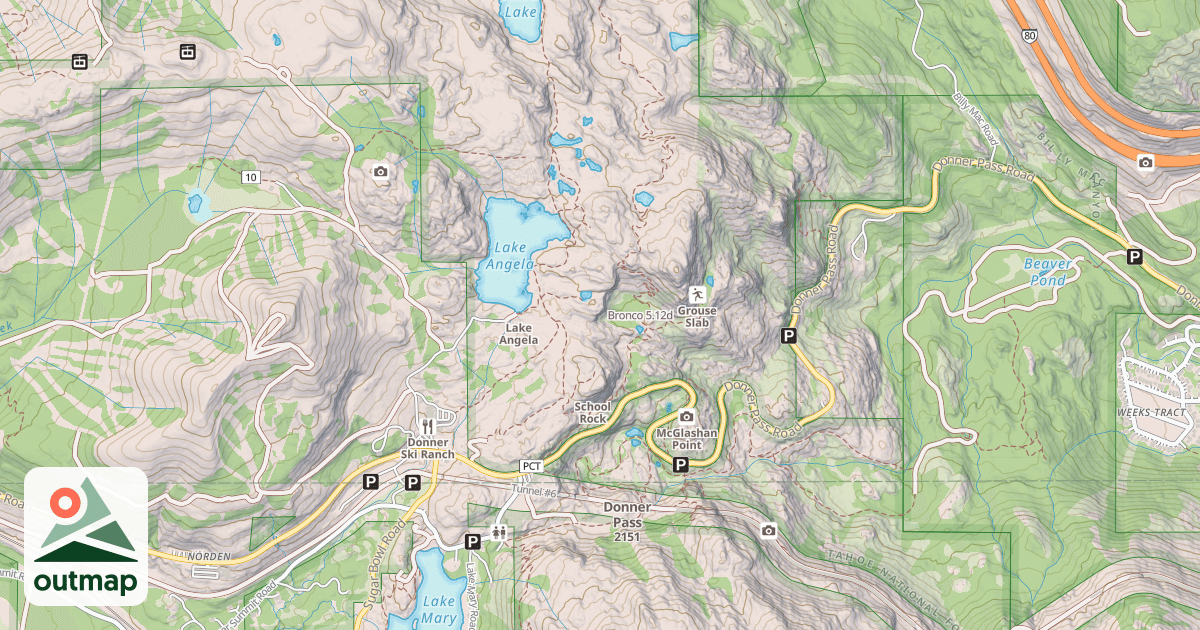 Map of Bronco