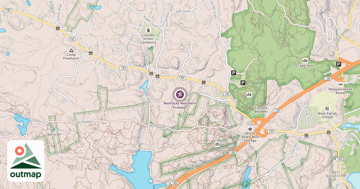 Map of Redrocks Northern Frontier