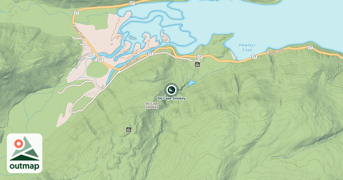 Map of Ski Cape Smokey