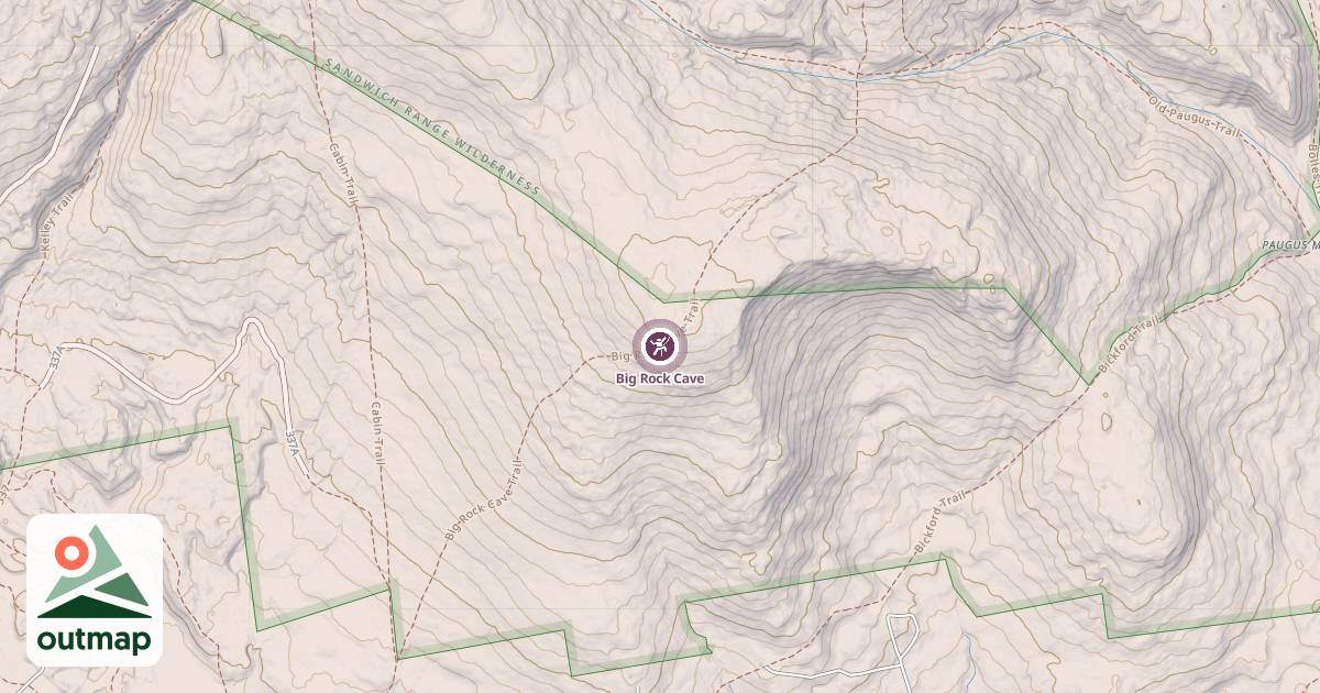 Map of Big Rock Cave