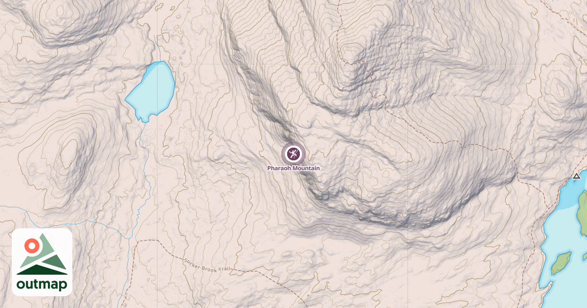 Map of Pharaoh Mountain