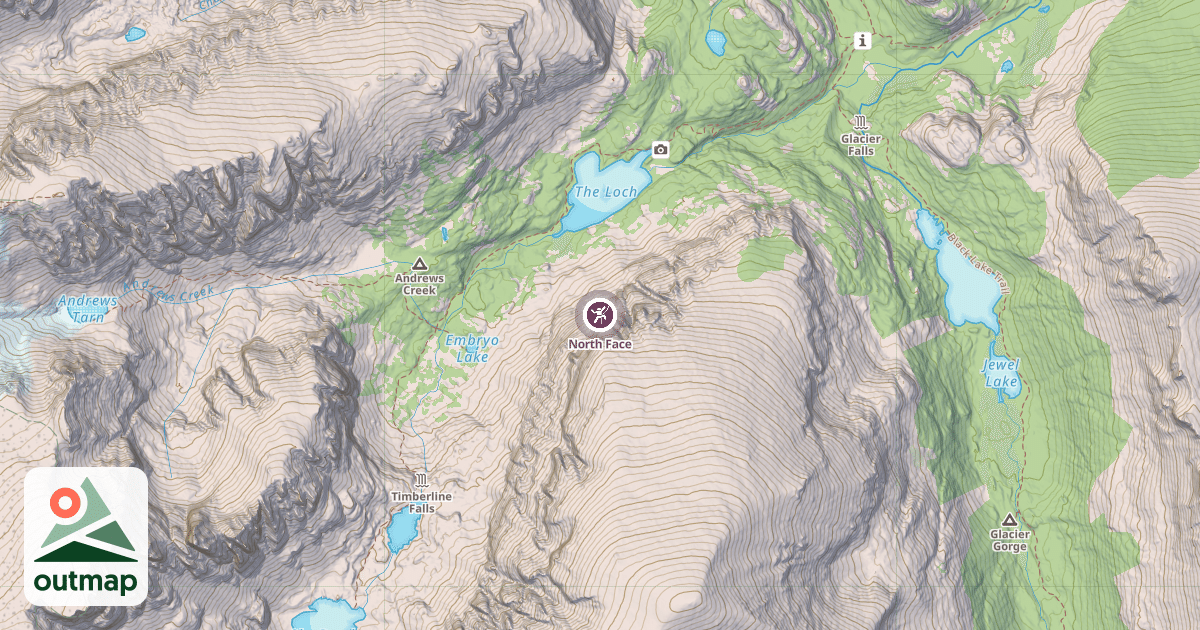 Map of North Face
