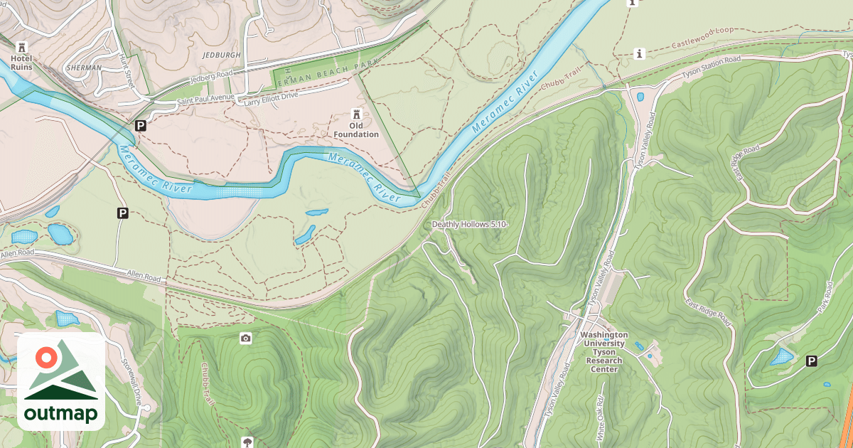 Map of Deathly Hollows
