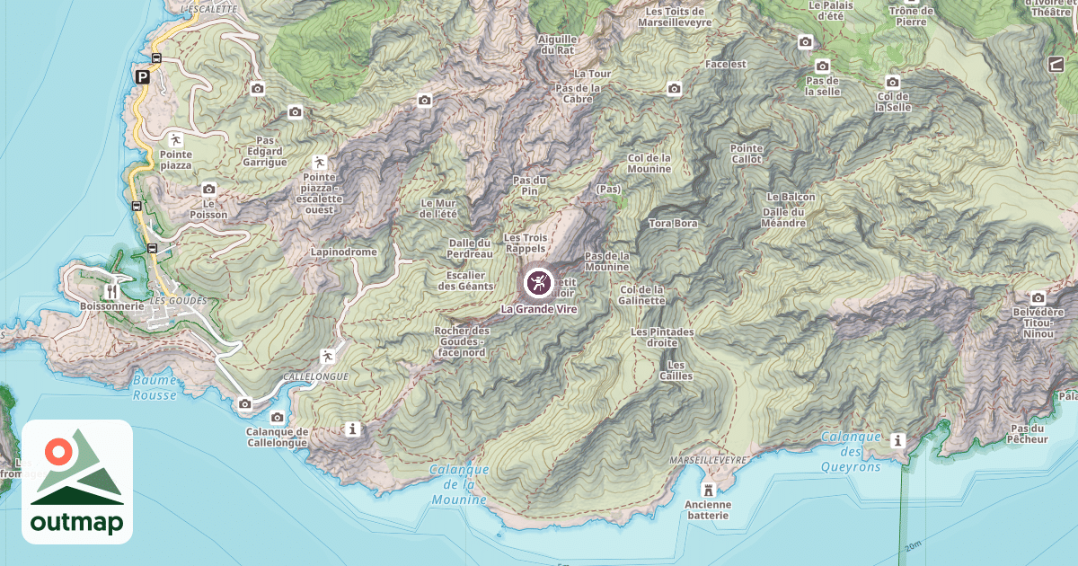 Map of La Grande Vire