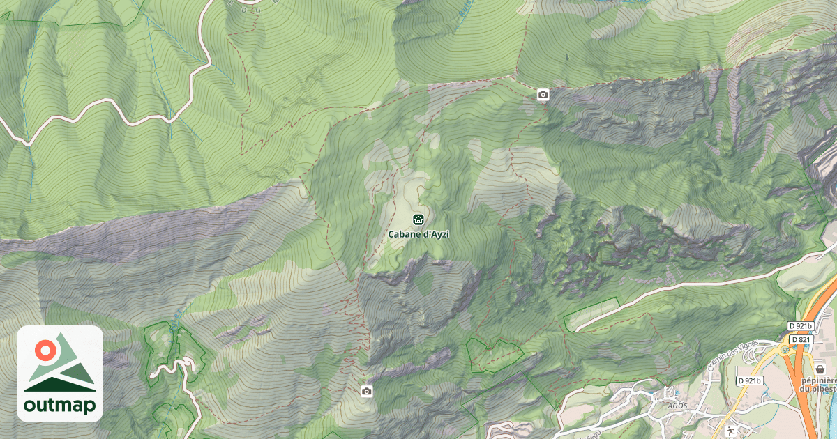 Map of Cabane d'Ayzi