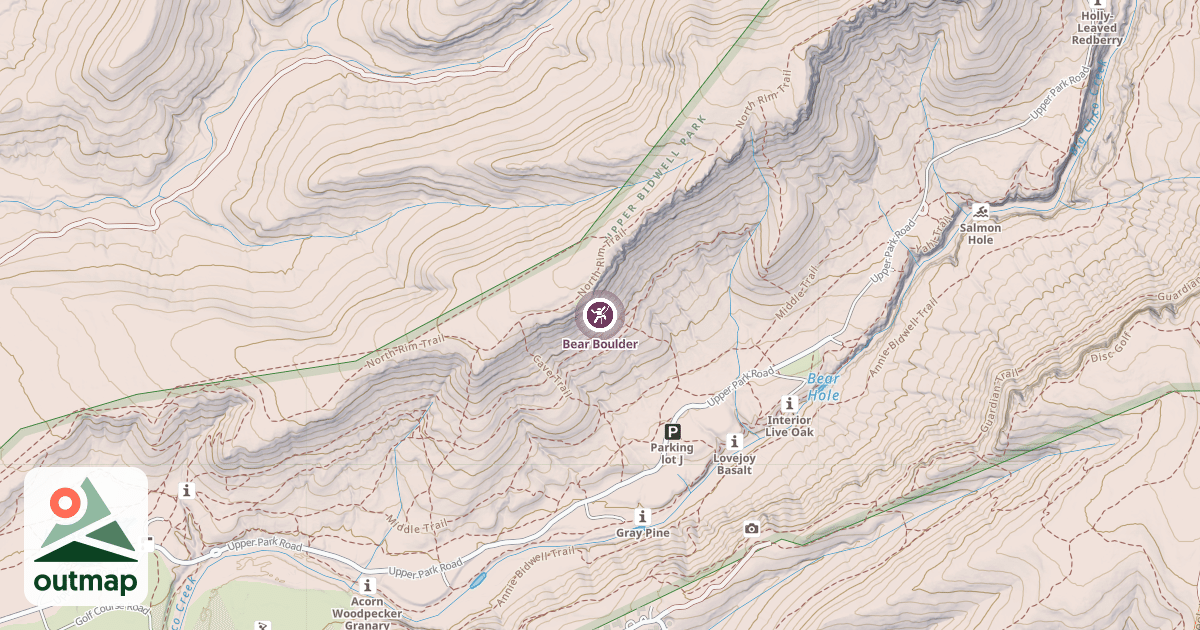 Map of Bear Boulder