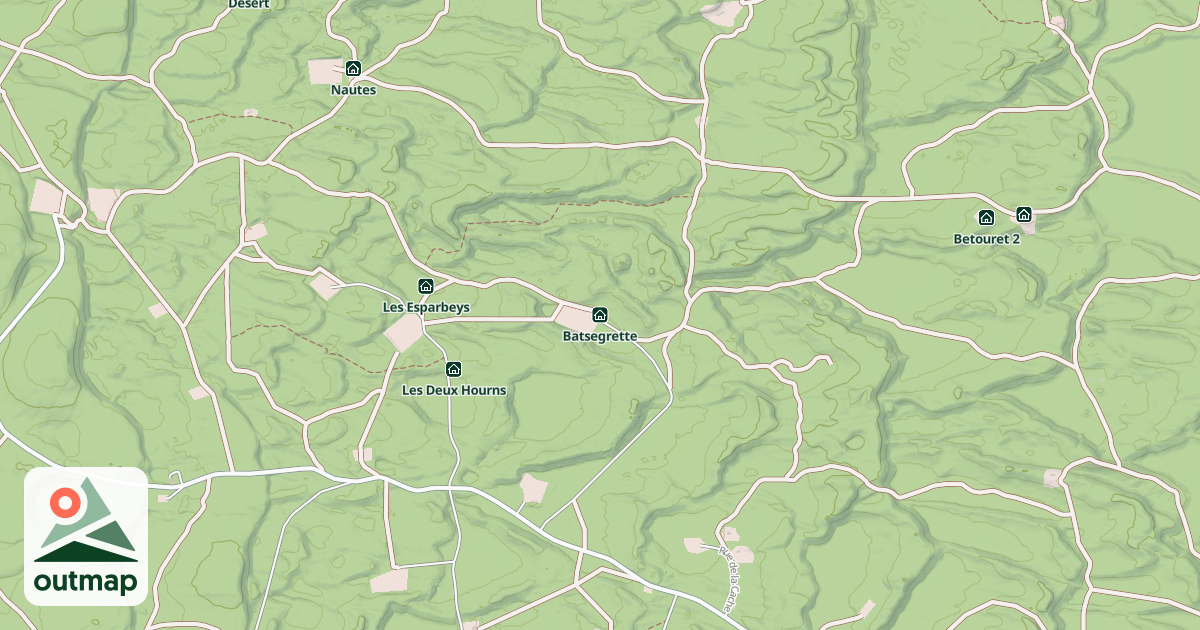 Map of batsegrette