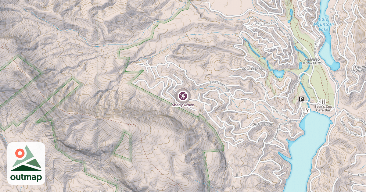 Map of Shady Grove