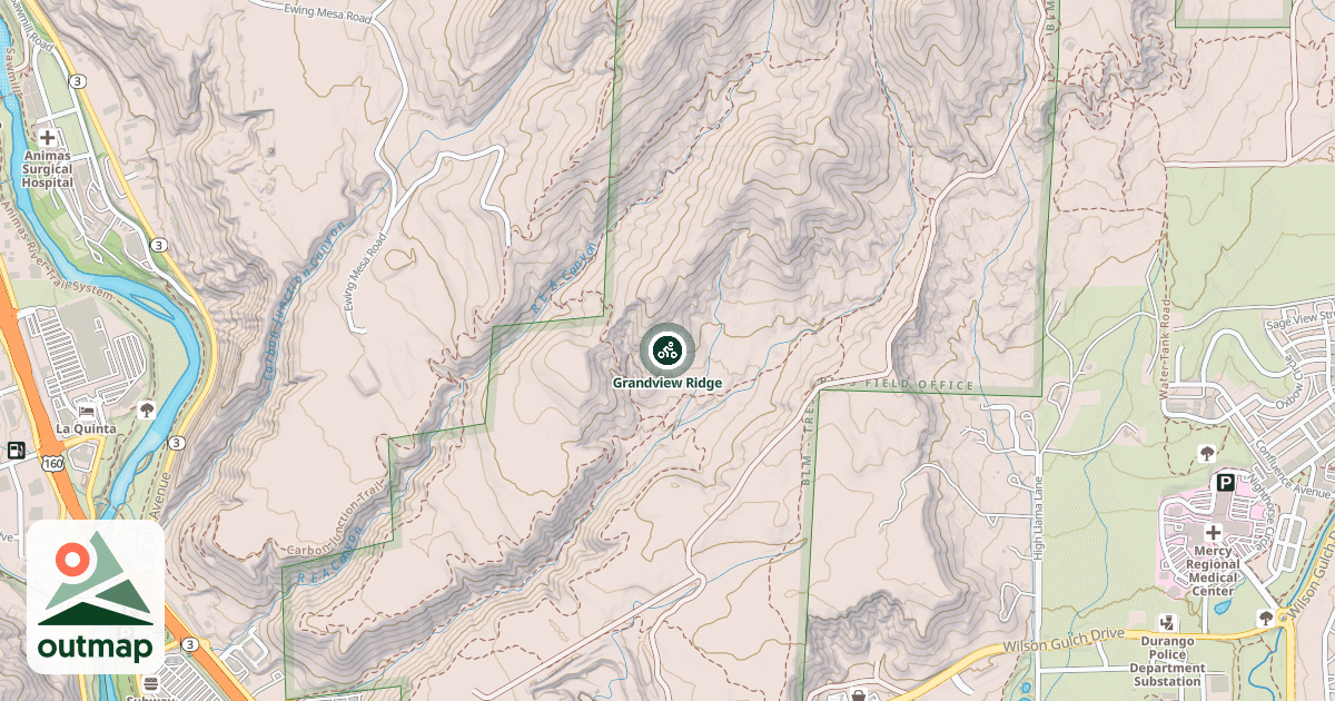 Map of Grandview Ridge