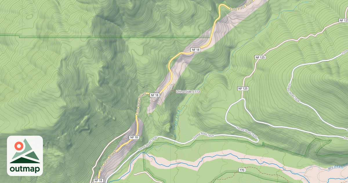 Map of China Side