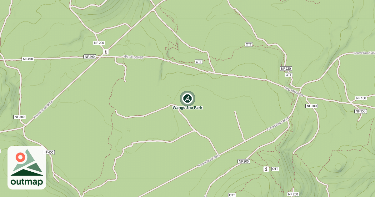 Map of Wango Sno-Park
