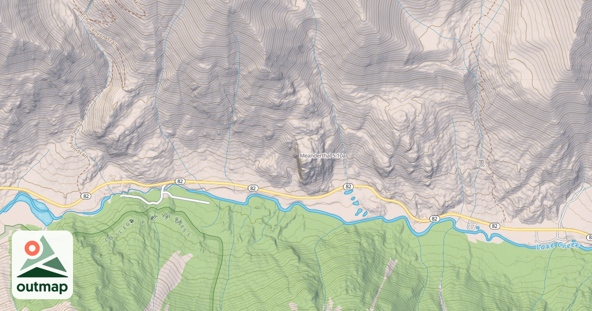 Map of Meanderthal