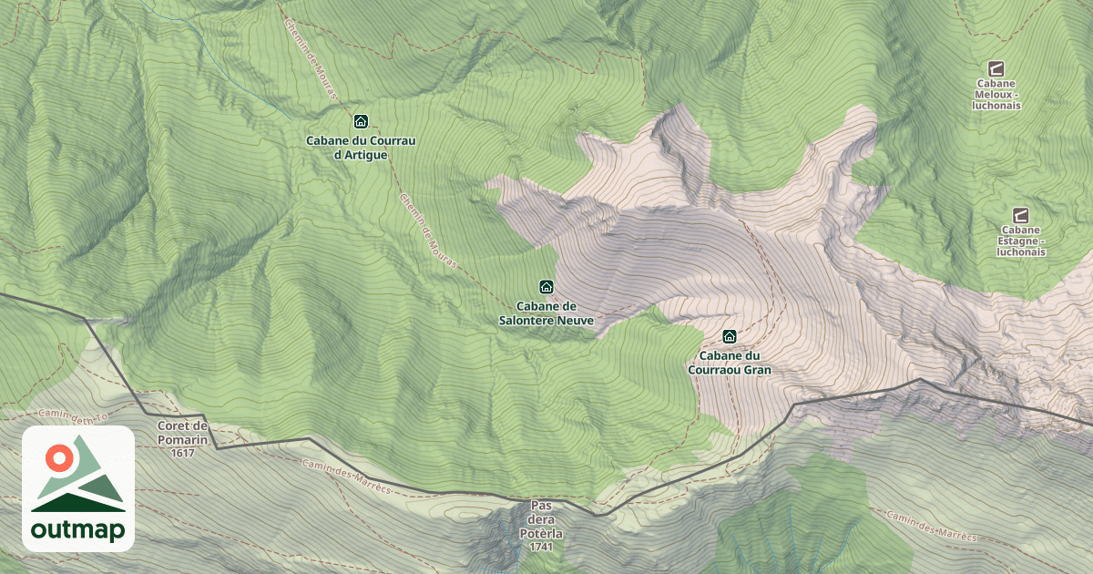 Map of Cabane de Salontere Neuve