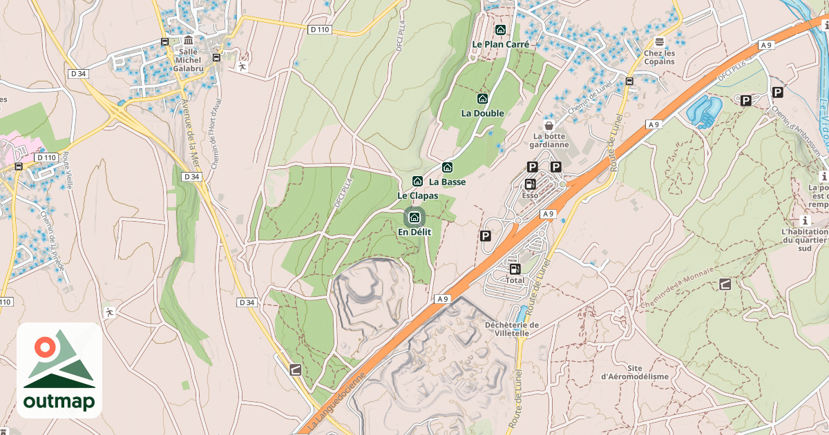 Map of En Délit
