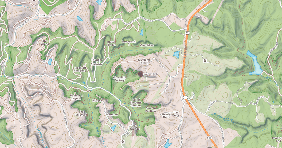 Map preview of Swedish Fish