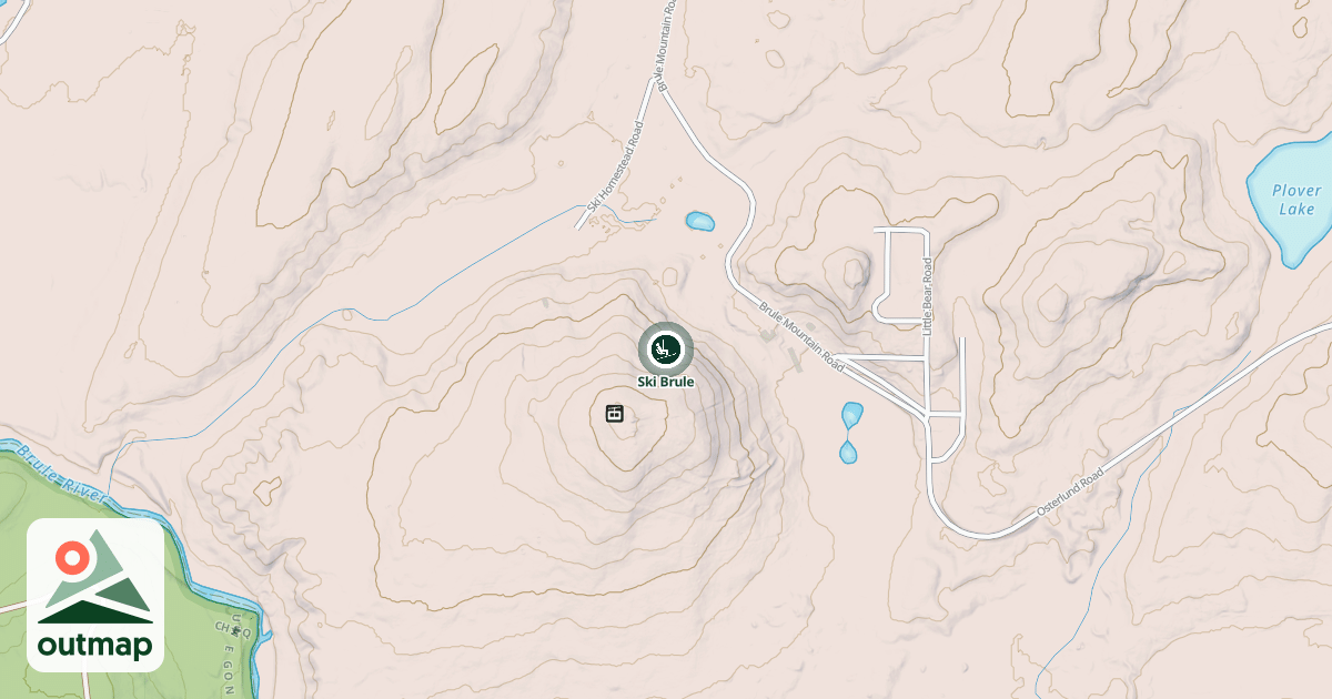 Map of Ski Brule