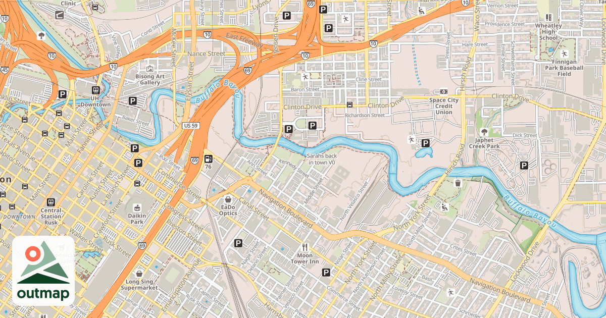 Map of Sarahs back in town