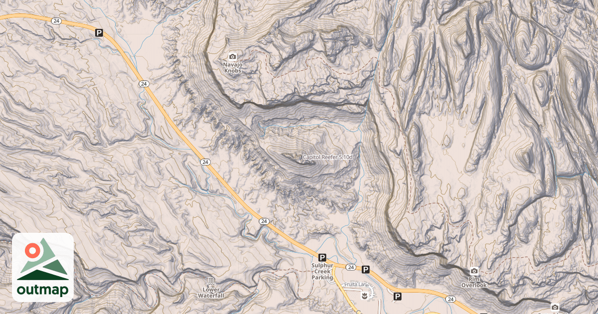 Map of Capitol Reefer