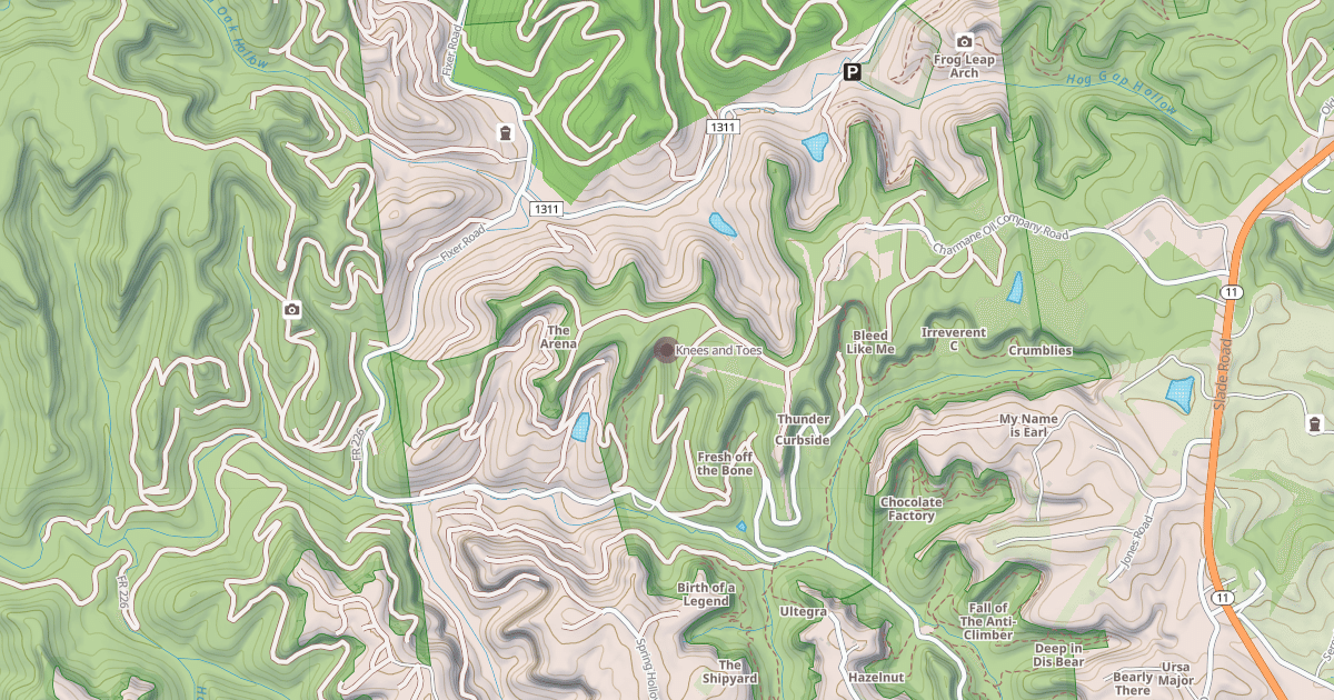 Map preview of Knees and Toes