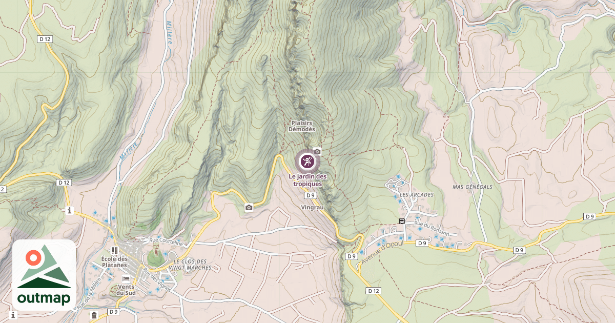 Map of Le jardin des tropiques