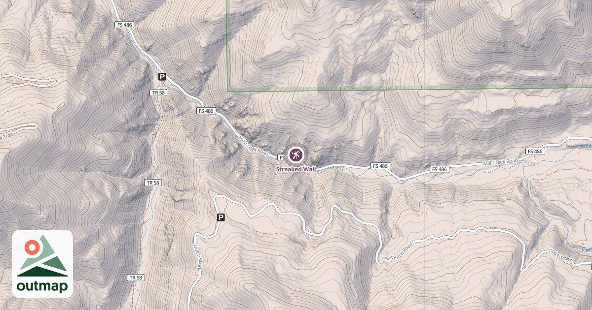 Map of Streaked Wall