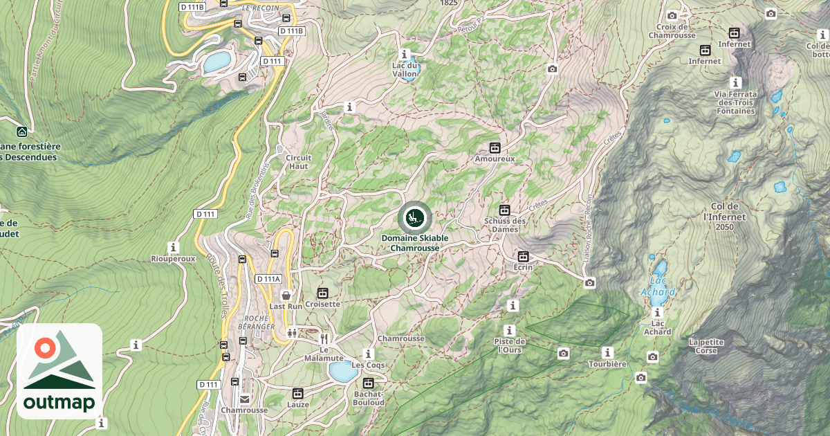 Map of Domaine Skiable Chamrousse