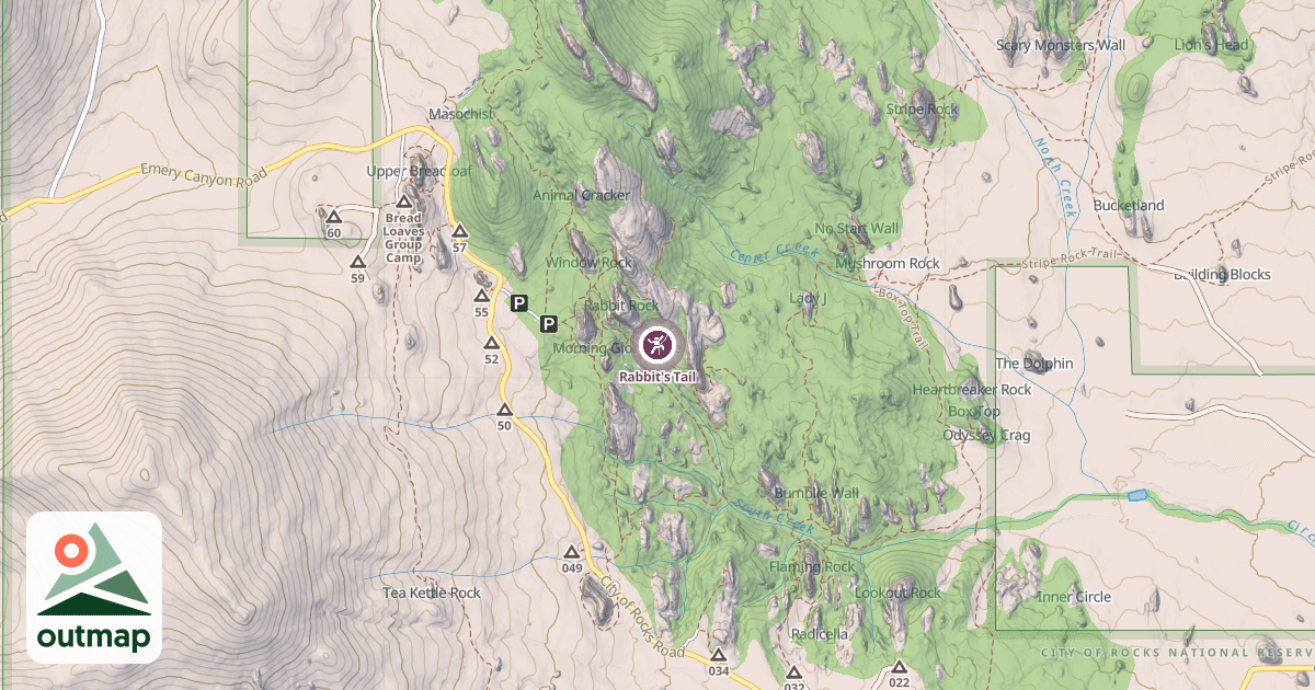 Map of Rabbit's Tail