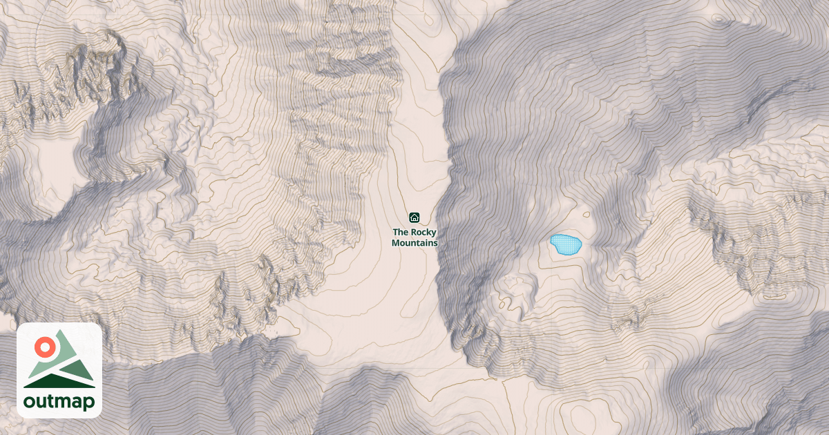 Map of The Rocky Mountains