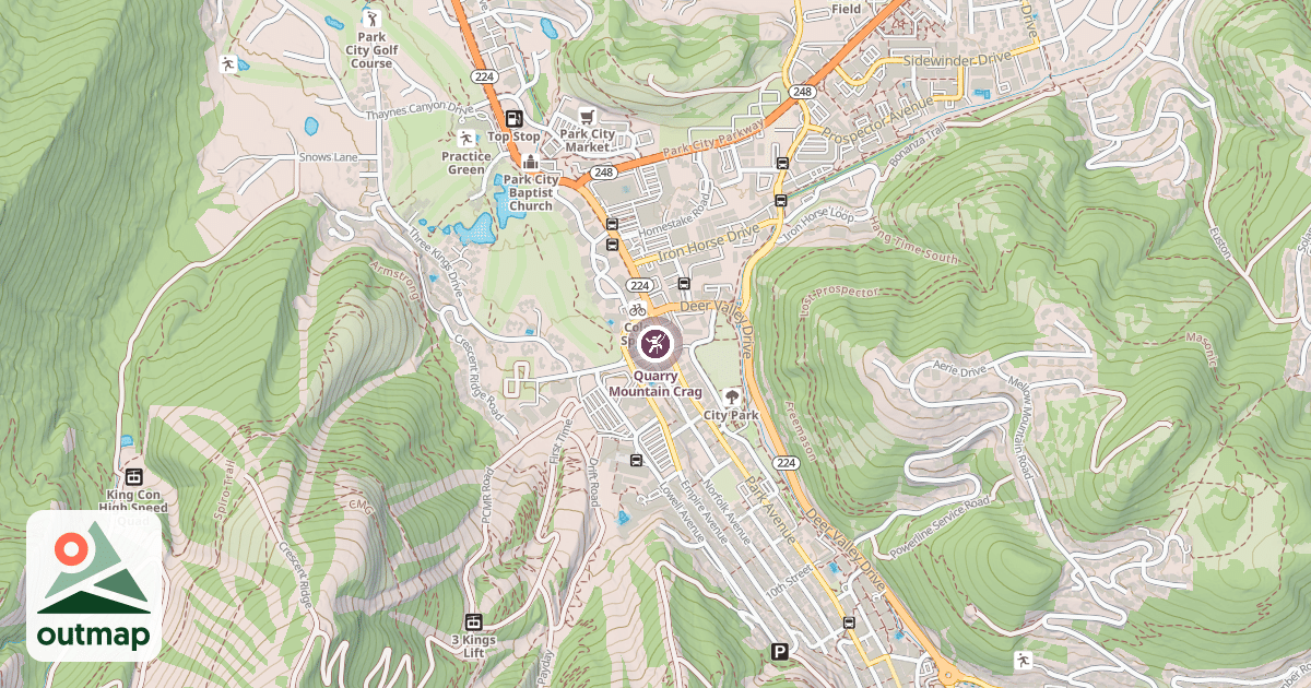 Map of Quarry Mountain Crag