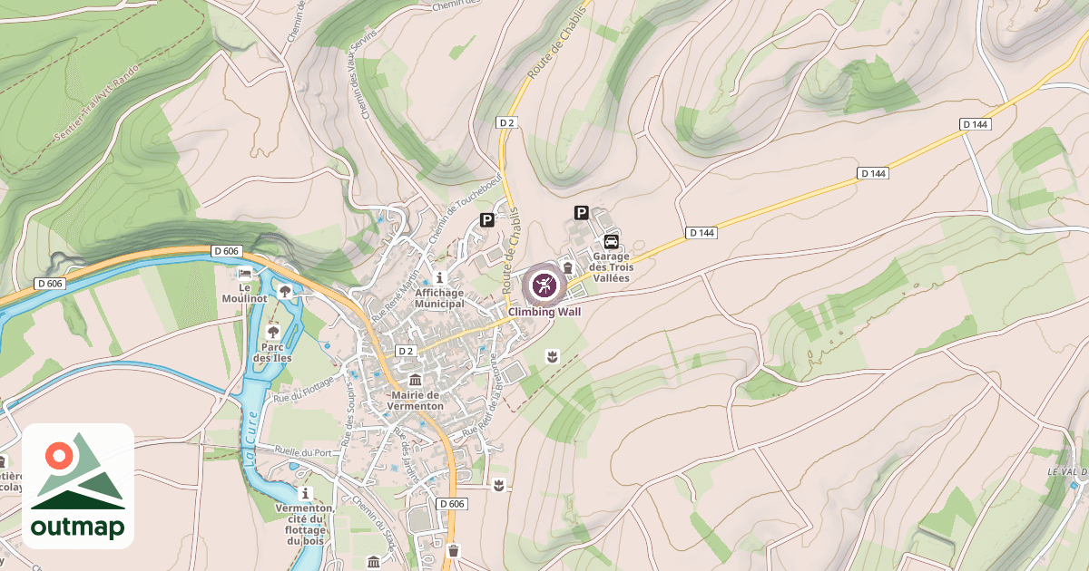 Map of Climbing Wall