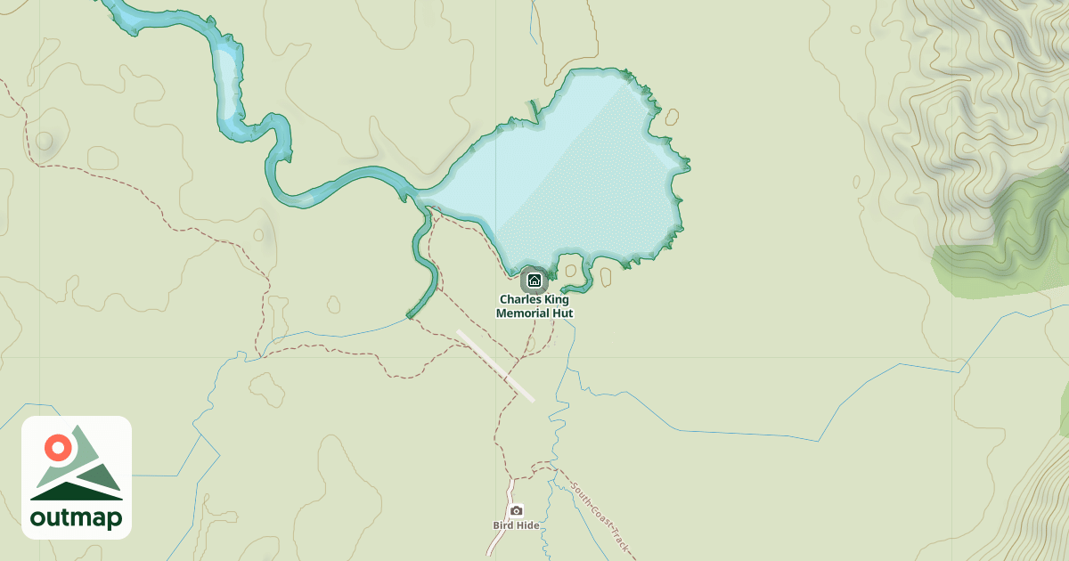 Map of Charles King Memorial Hut