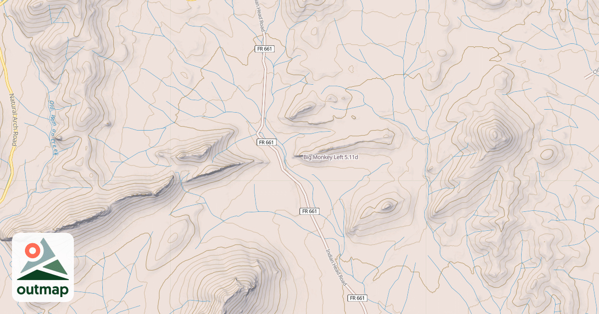 Map of Big Monkey Left
