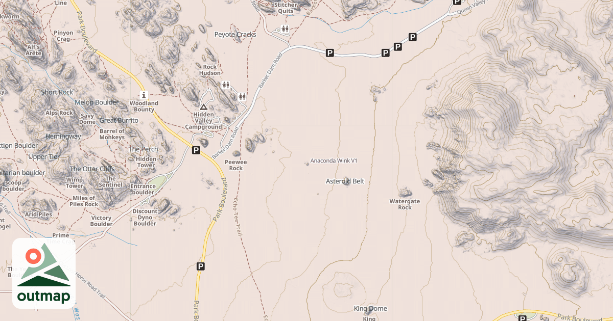 Map of Anaconda Wink