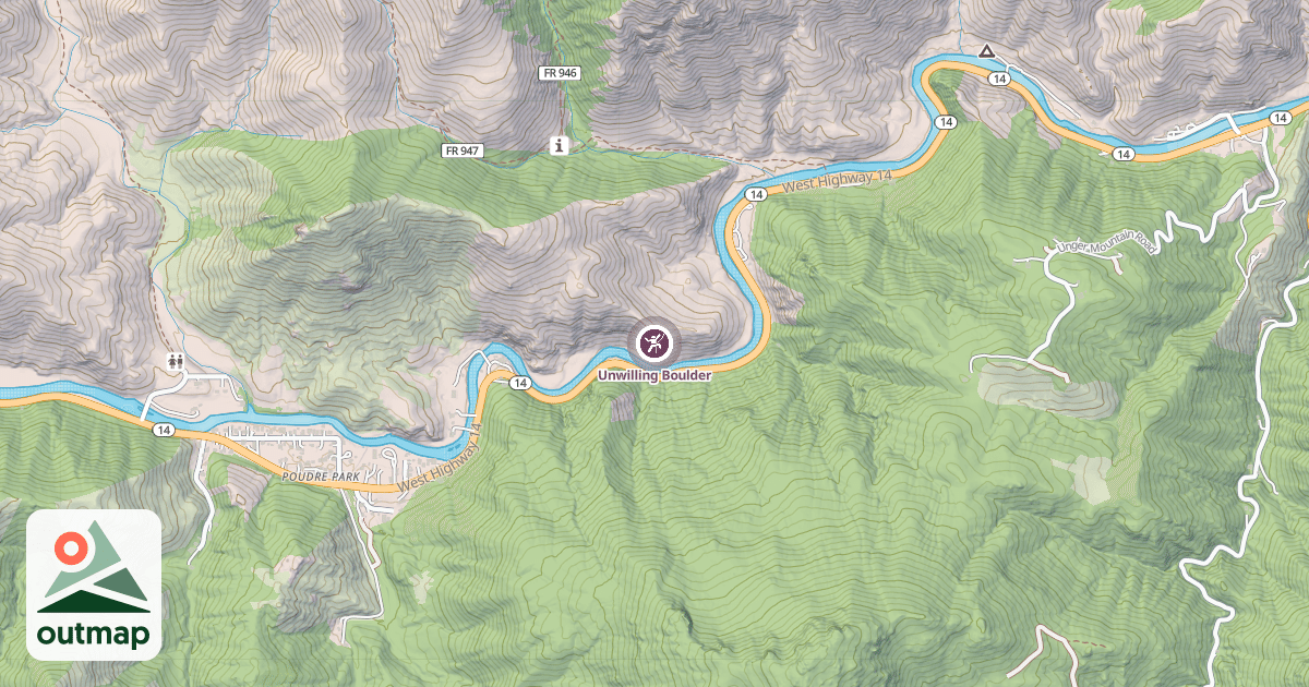 Map of Unwilling Boulder